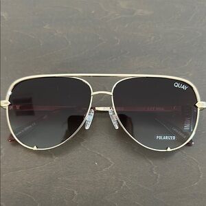 Quay Australia Gold Polarized Sunglasses